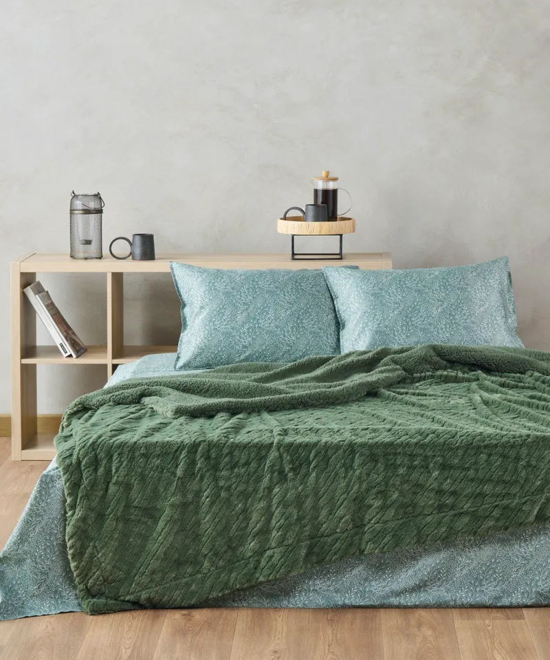 Κουβέρτα Γούνινη με Sherpa King Size Kentia Lilibeth 02 260x230