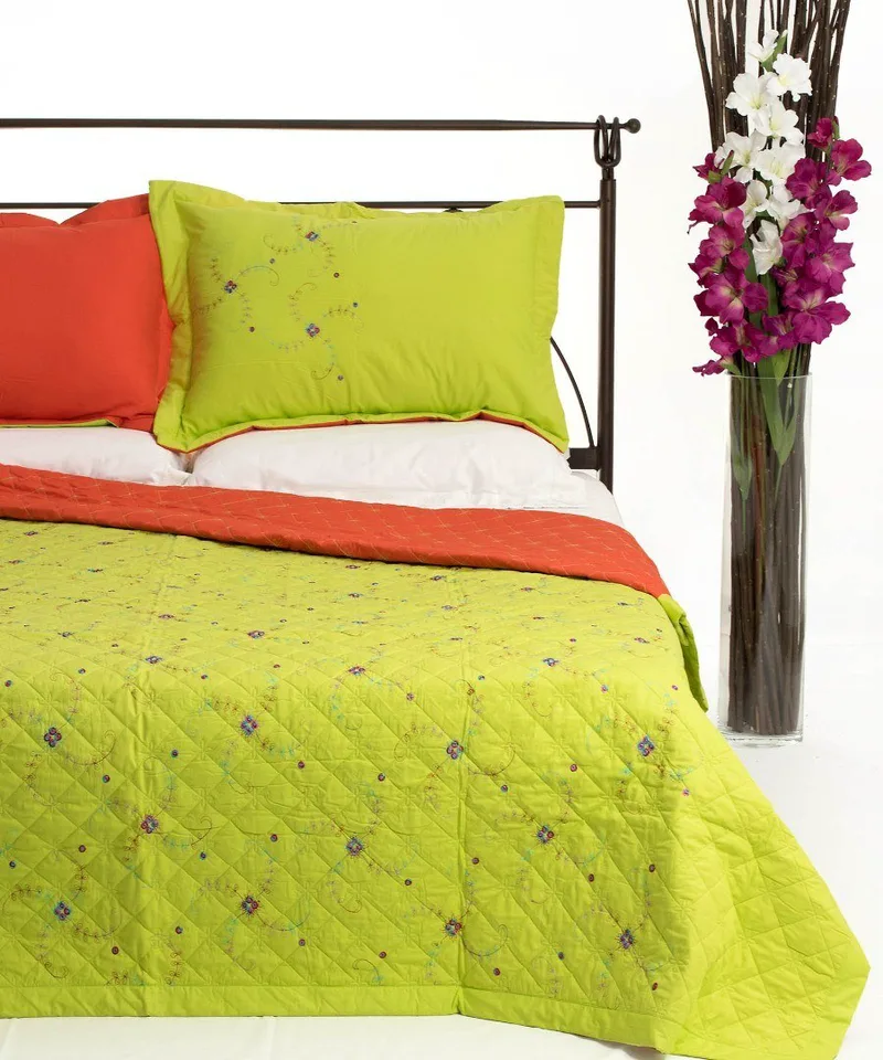 Σετ Κουβερλί Μονό Silk Fashion 24 Λαχανί 160x220