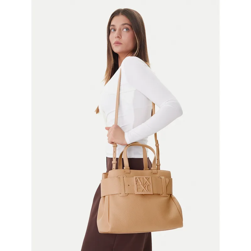 Τσάντα Armani Exchange XW000285 AF11902 U6149 Μπεζ