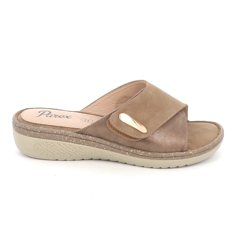 Γυναικεία Comfort Παντόφλα Parex Χρώματος Καφέ 12133018.K