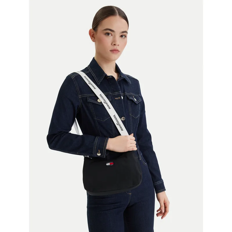 Τσάντα Tommy Jeans Tjw Ess Daily Shoulder Bag AW0AW18463 Μαύρο