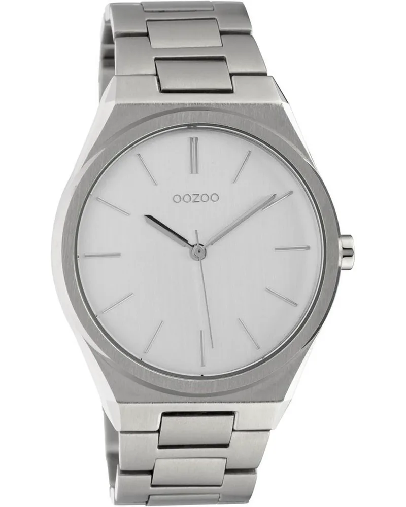 OOZOO Timepieces - C10336, Silver case with Stainless Steel Bracelet