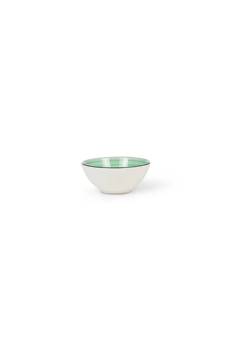 Coincasa κεραμικό μπολ "Tokyo" 16 cm - 007374030 Πράσινο Μέντας