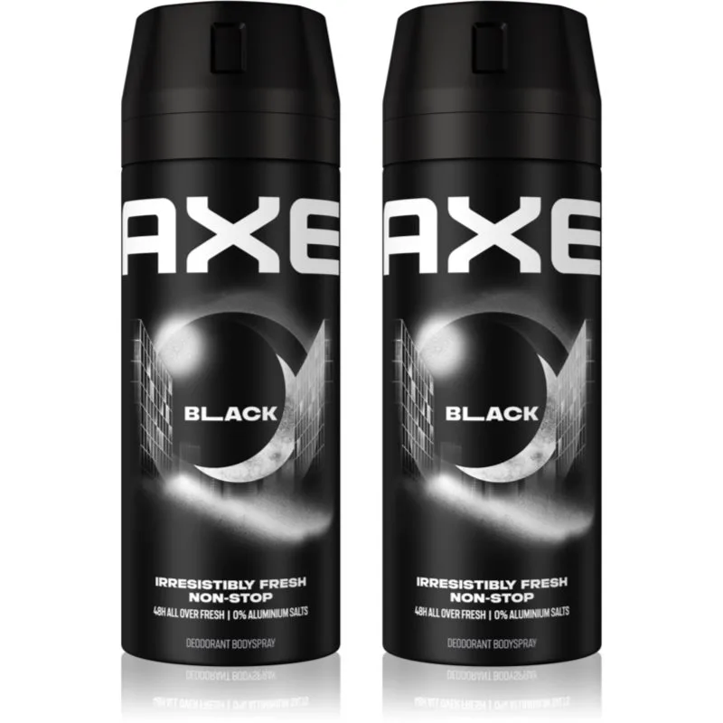 Axe Black Frozen Pear & Cedarwood αποσμητικό και σπρέι σώματος επωφελής συσκευασία 2 x 150 ml