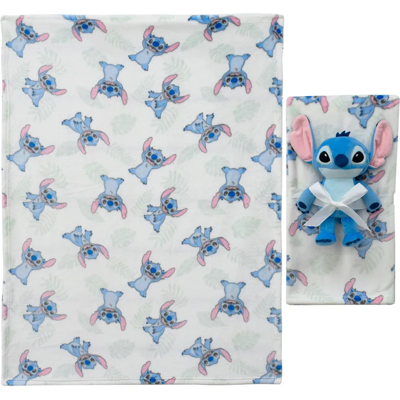 Κουβέρτα Fleece Αγκαλιάς 75x100 & Παιχνίδι Μωρού Dimcol Stitch 28 Blue