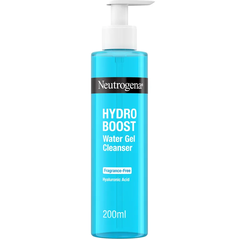 Neutrogena Hydro Boost Cleanser Water Gel Ενυδατικό Gel Καθαριστικό Προσώπου Χωρίς Άρωμα με Υαλουρονικό Οξύ, Κατάλληλο για Όλους τους Τύπους Επιδερμίδας 200ml