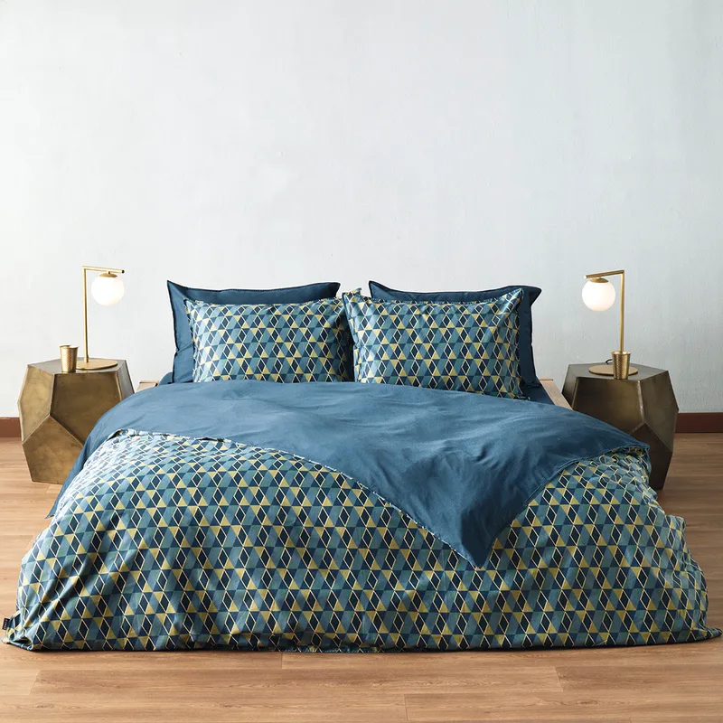 Παπλωματοθήκη King Size (Σετ 240x260) 2 Όψεων Kentia Stylish Zahos 01