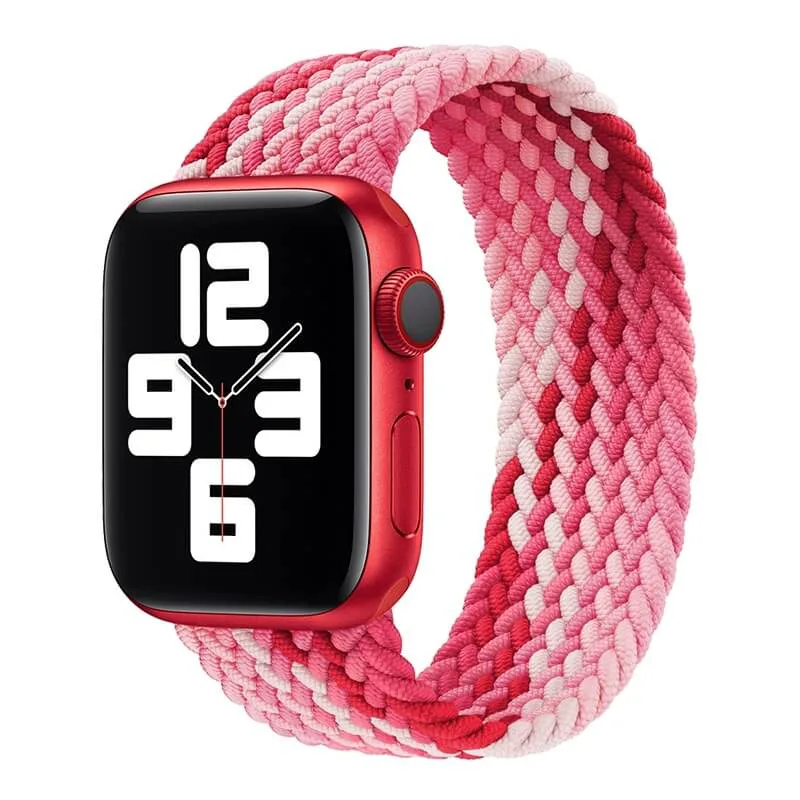 Hera Braided Weaving Ροζ Λουράκι για Apple Watch 44/45/46/49mm (Size: M)