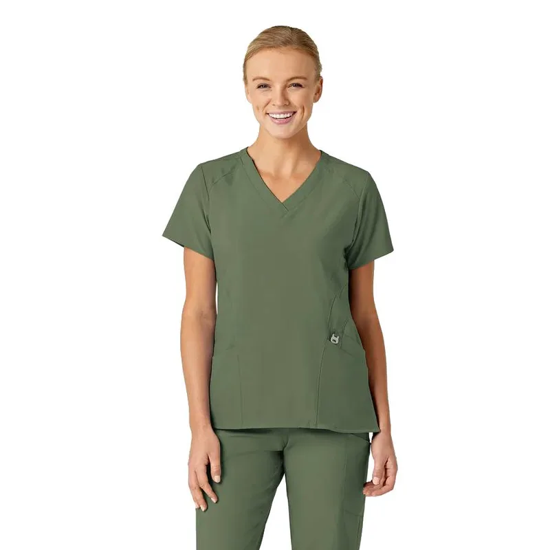 Μπλούζα Γυναικεία Yγειονομικών W123 V-Neck Wonderwink Olive
