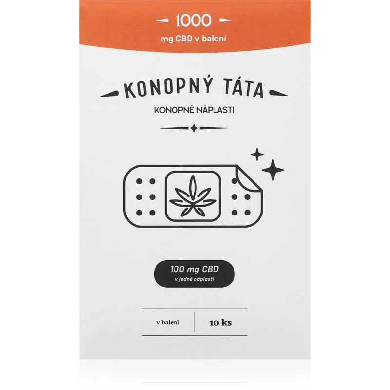 Konopný táta Patches 1000 mg CBD θερμαντικό έμπλαστρο με CBD 10 τμχ