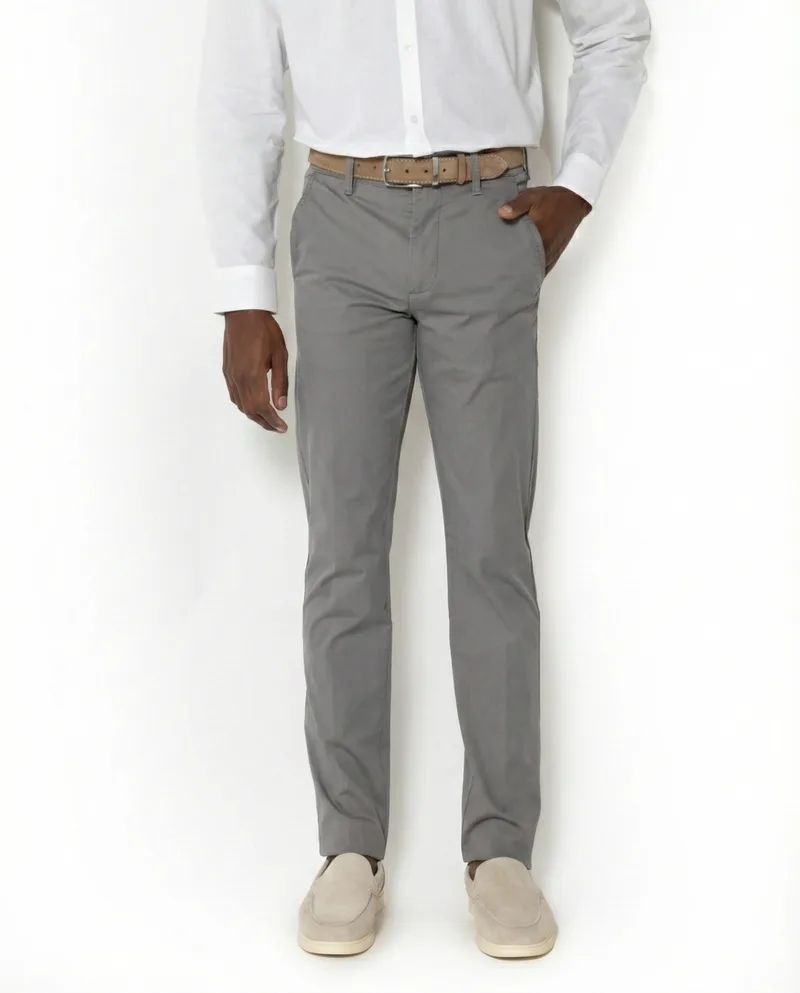 The Bostonians Ανδρικό Παντελόνι Chinos Pique 3CN11788856|B023GY Γκρι
