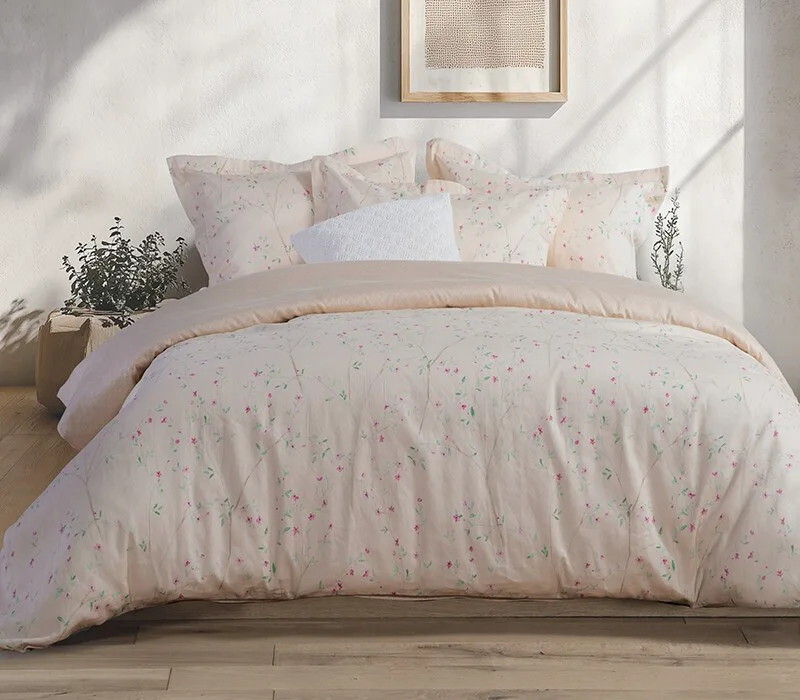 Κουβερλί Υπέρδιπλο Nef-Nef Mimosa Salmon 240x230