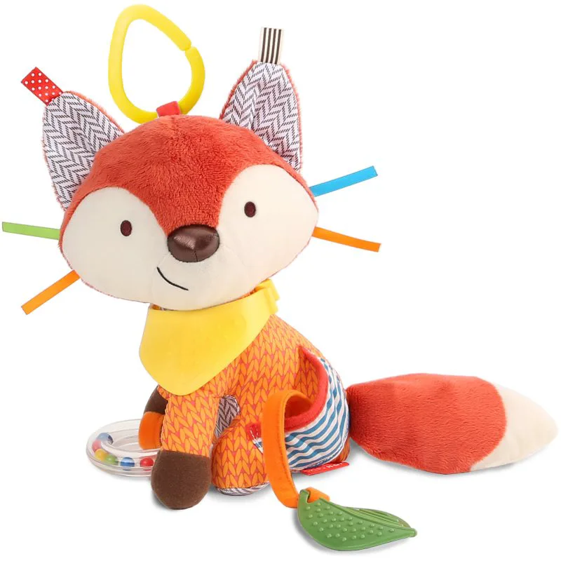 Skip Hop Bandana Buddies Fox παιχνίδι δραστηριοτήτων με μασητικό για παιδιά από τη γέννηση 0m+ 1 τμχ