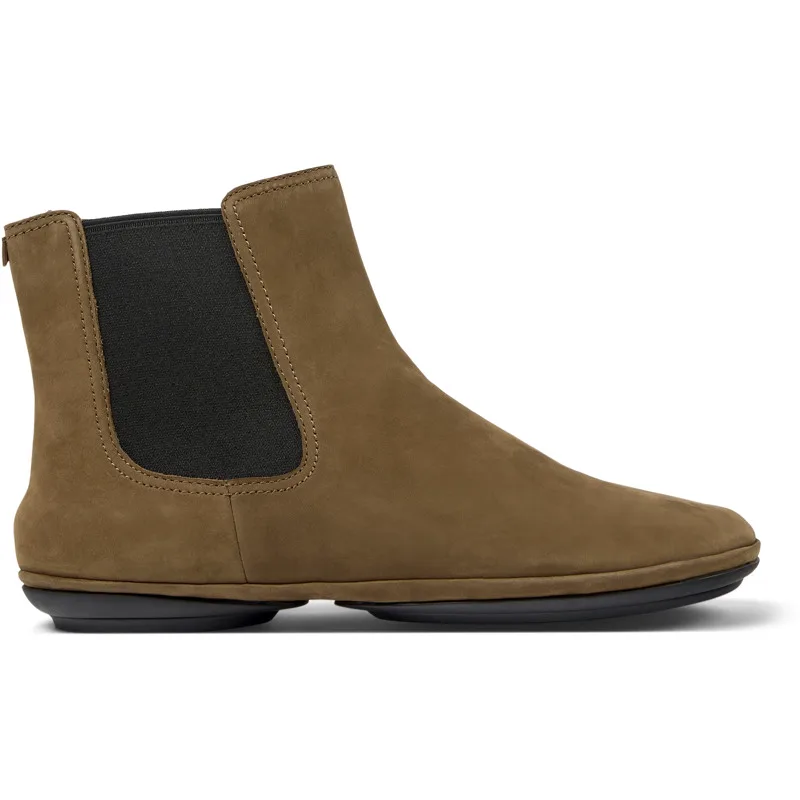 CAMPER Right - Μποτάκια Για Γυναικεία - Καφέ, Μέγεθος 40, Suede