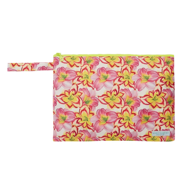 POUCH LARGE YELLOW LILIES