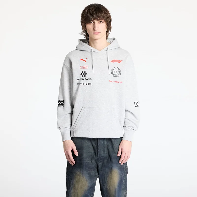 Φούτερ Puma F1 Racing Hoodie Light Gray Heather XL