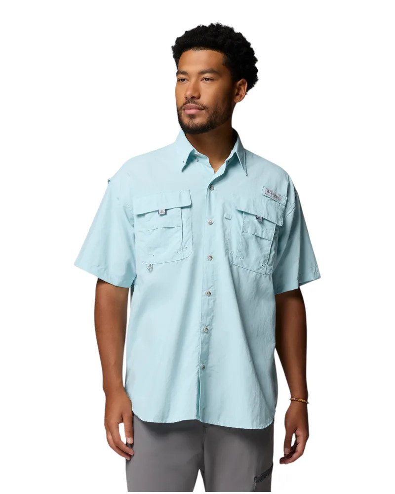 Columbia Ανδρικό Πουκάμισο Bahama™ II S/S Shirt 1011651-482 Σιέλ