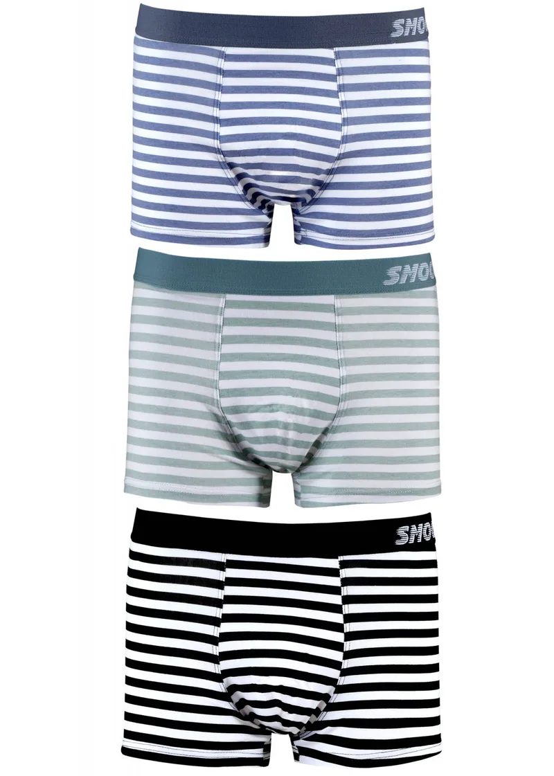 Aνδρικό boxer Smoothly εξωτερικό λάστιχο. Συσκευασία 3pack ΜΑΥΡΟ ΛΑΧΑΝΙ ΣΙΕΛ