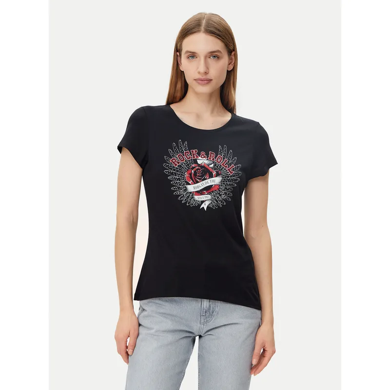 Morgan T-Shirt 251-DREBEL Μαύρο Regular Fit