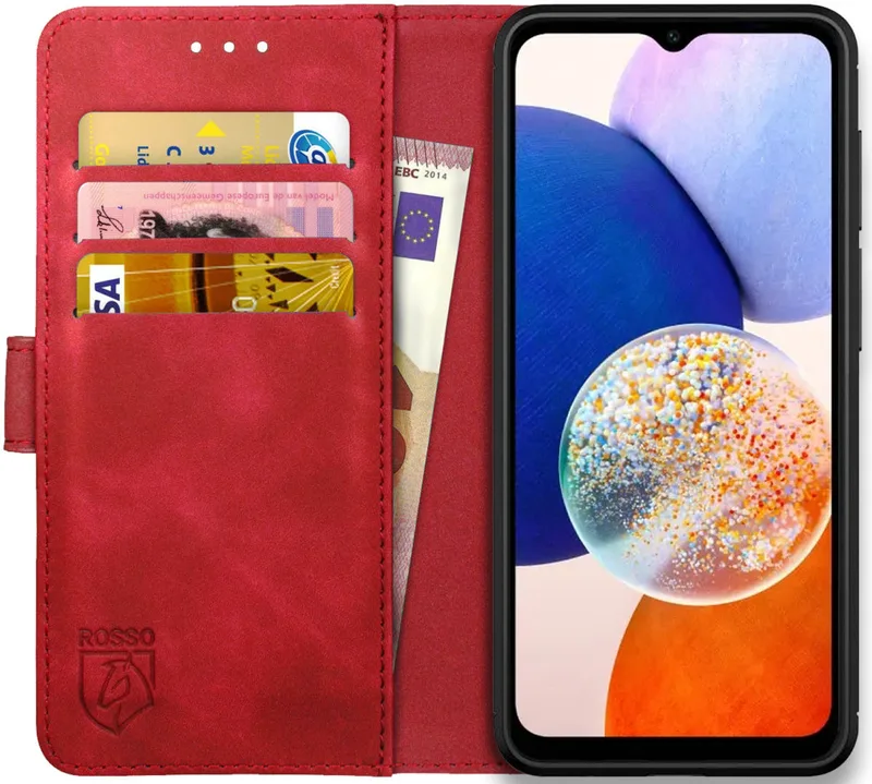 Κόκκινο Element PU Θήκη Πορτοφόλι Samsung Galaxy A14 - Red (8719246377105)