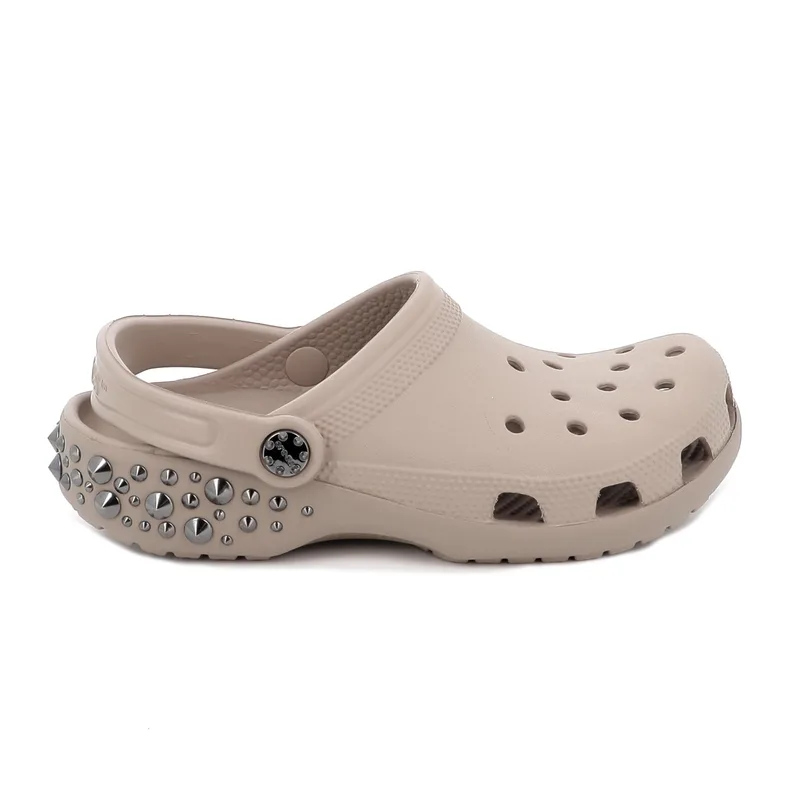 Γυναικείο Σαμπό Crocs Classic Studded Clog Ανατομικό Χρώματος Καφέ 211596-214