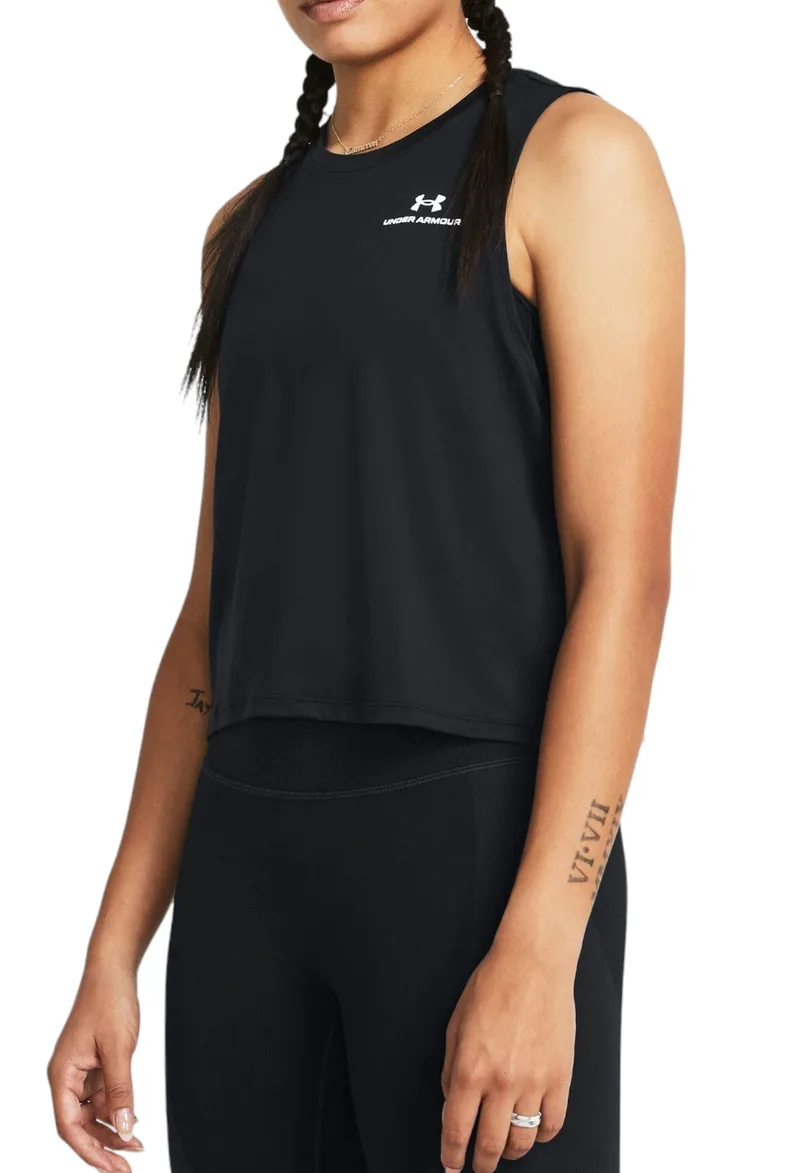 Μπλούζα Αμάνικη Under Armour Rush Energy Crop 1383654-001 Γυναικείο