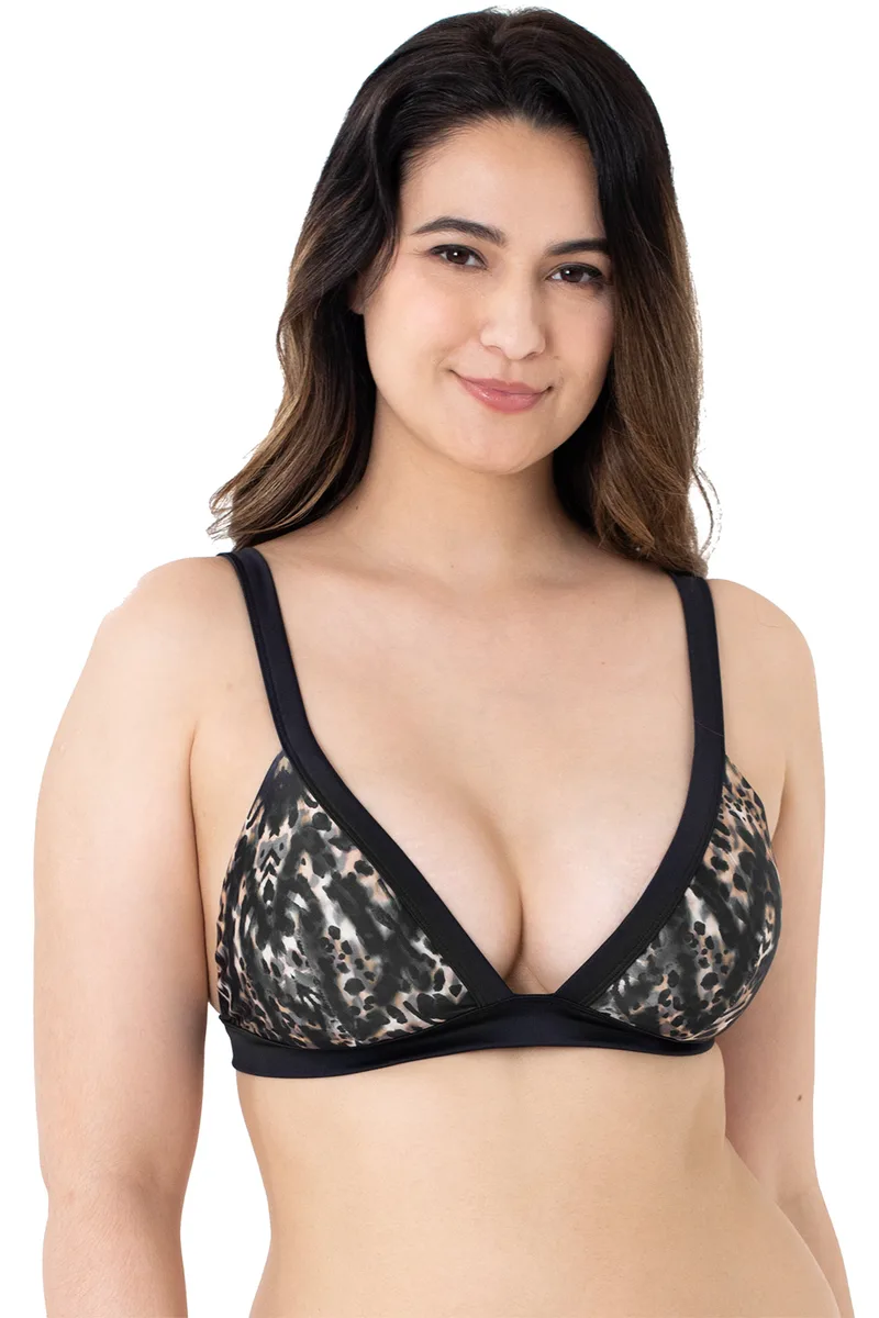 Dorina Γυναικείο μαγιό τριγωνάκι bikini top triangle "Makassar" με ήπια ενίσχυση-D000425MI010-BE0020