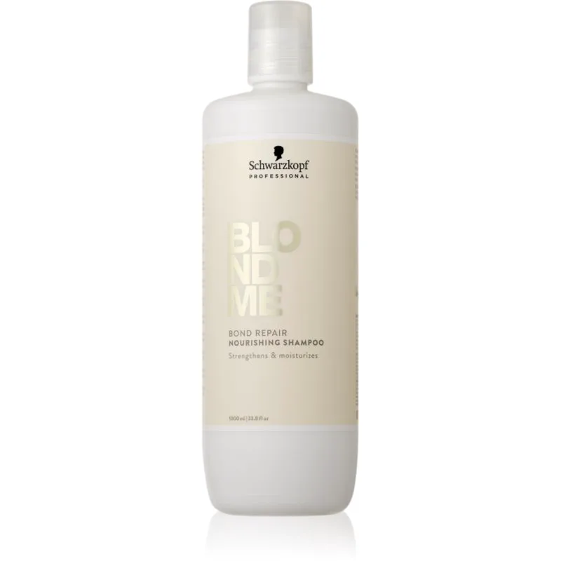 Schwarzkopf Professional Blondme Bond Repair Nourishing Shampoo εντατικά θρεπτικό σαμπουάν για ξανθά μαλλιά 1000 ml