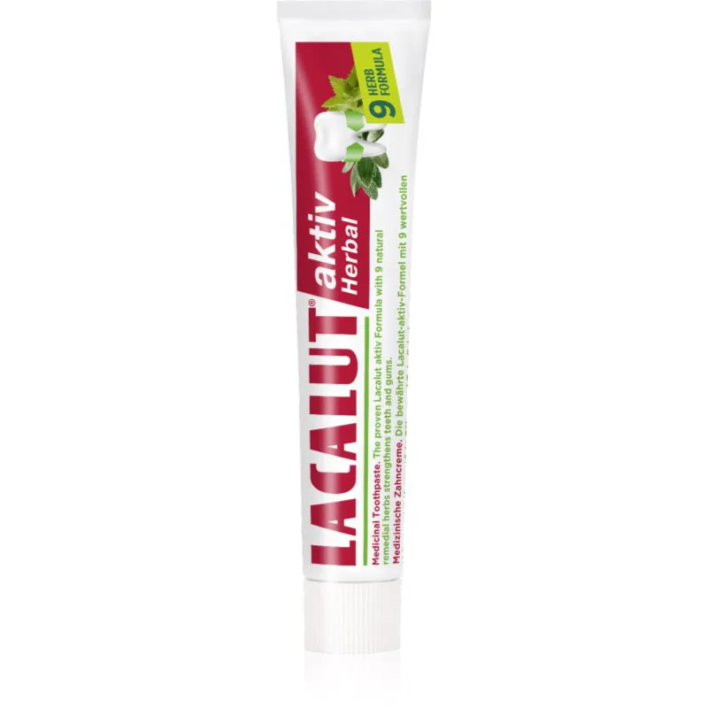 Lacalut Aktiv Herbal οδοντόκρεμα για ενίσχυση των δοντιών και ούλων 75 ml
