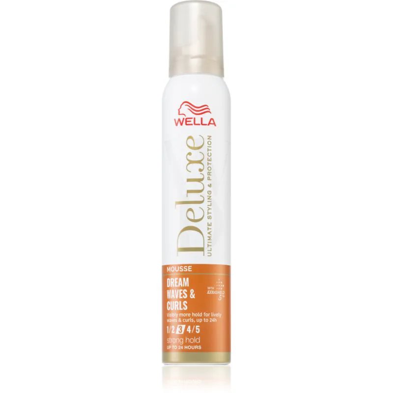 Wella Deluxe Dream Waves & Curls αφρώδες σκληρυντικό μους για σπαστά και σγουρά μαλλιά 200 ml