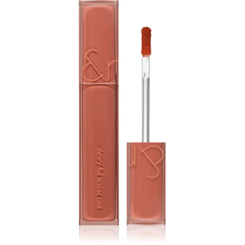 rom&nd Dewy Ful Water Tint λιπ γκλος μακράς διαρκείας απόχρωση #02 Salty Peach 5 γρ