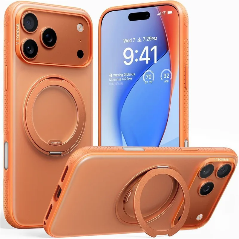 Θήκη Torras R Fitness MagSafe Kickstand Energy Πορτοκαλί iPhone 17 Pro Max