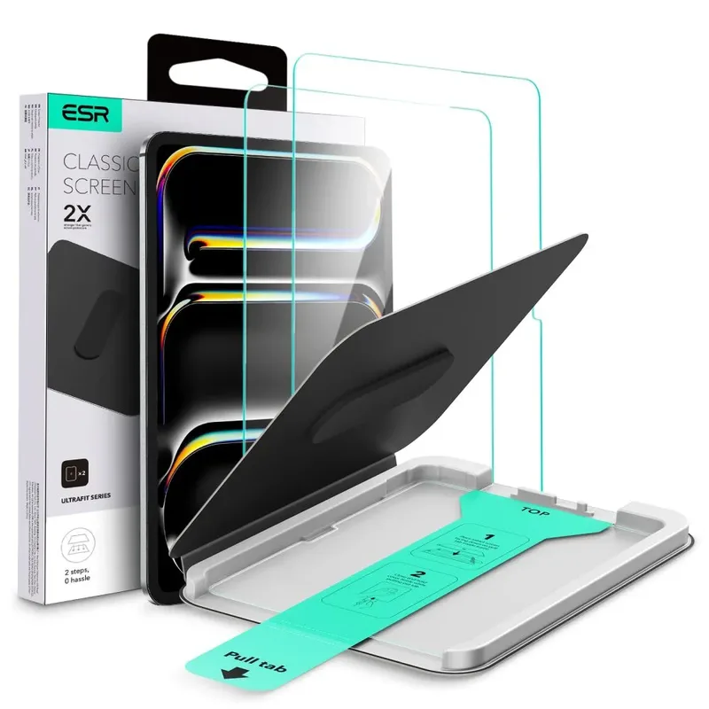 ESR UltraFit Classic Tempered Glass iPad Pro 11 2024/2025 (2-Pack)