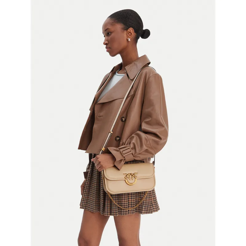 Τσάντα PINKO Love Box Baguette Al 25-26 PLTT 105083 A26L Μπεζ