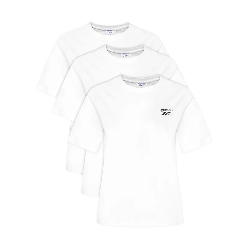 Reebok Σετ t-shirts RK25194CCW Λευκό Regular Fit