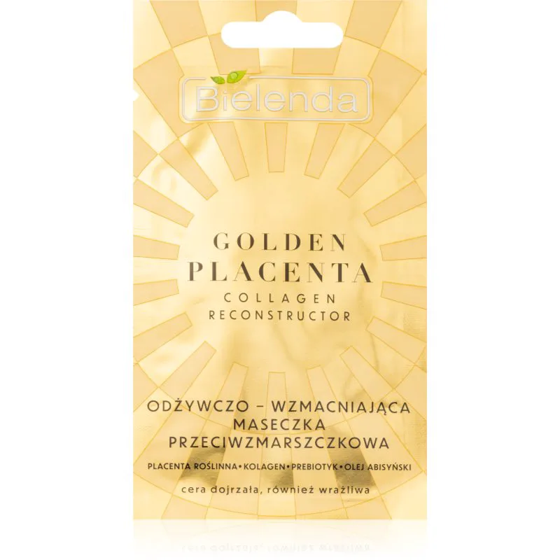 Bielenda Golden Placenta Collagen Reconstructor κρεμώδης μάσκα για μείωση των συμπτωμάτων της γήρανσης 8 γρ