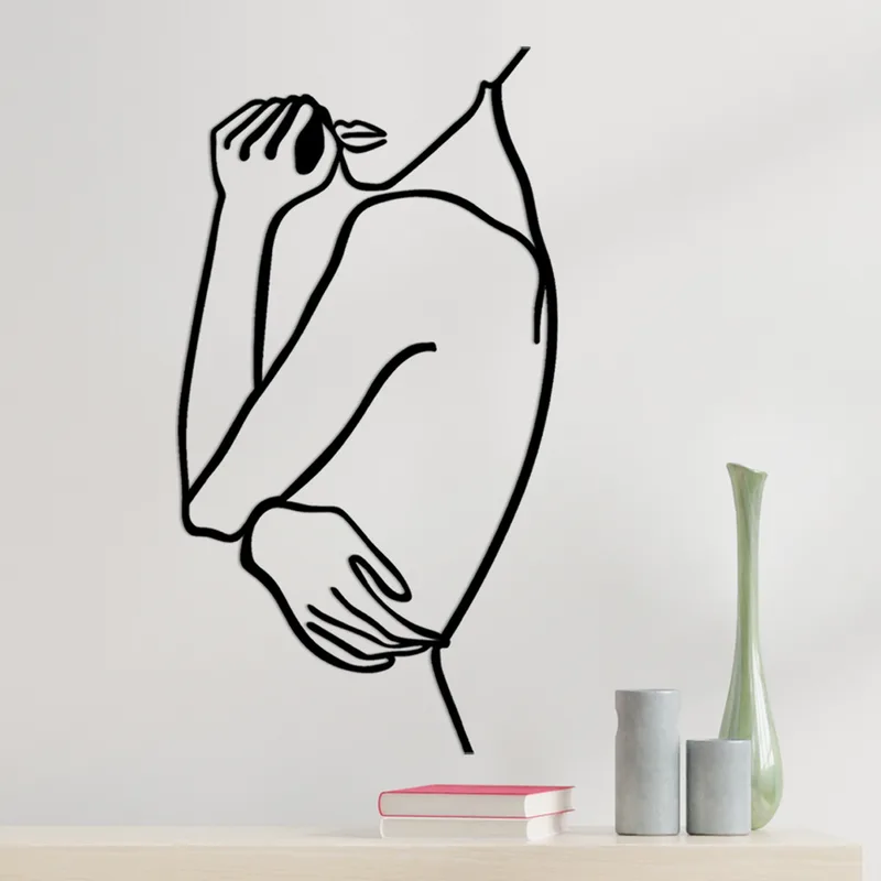 Μεταλλικό Διακοσμητικό Τοίχου Woman 2 891Tnl1981 70x0,15x38 cm