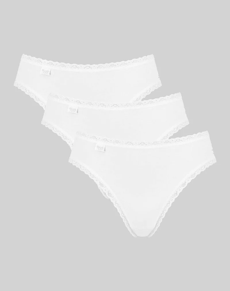 SLOGGI ΣΛΙΠ 24/7 Cotton Lace Tai C3P 10167199-0003 White