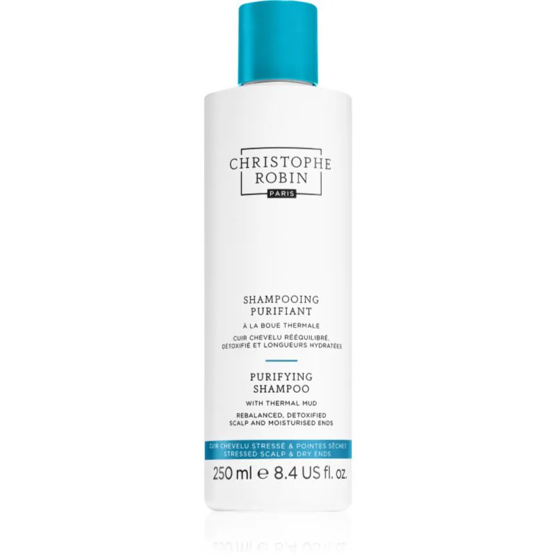 Christophe Robin Purifying Shampoo with thermal mud σαμπουάν καθαρισμού και αποτοξίνωσης 250 ml