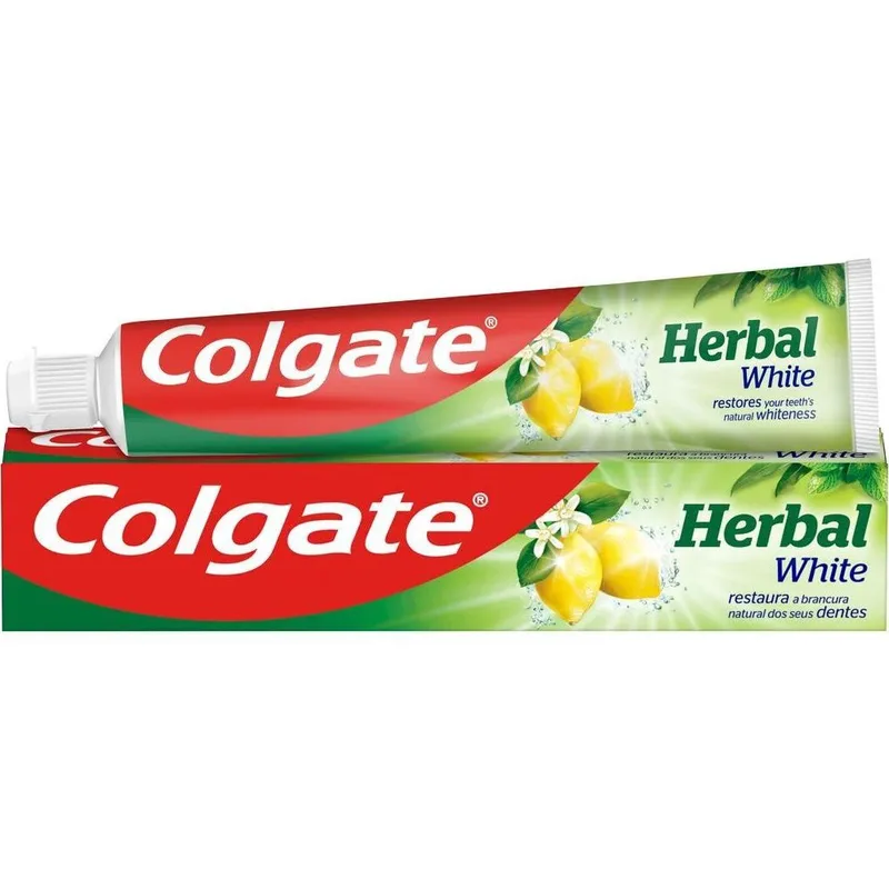 Colgate Herbal White Toothpaste Οδοντόκρεμα με Λεμόνι & Εκχυλίσματα Βοτάνων για Καθαρή Αναπνοή & Φυσικά Λευκά Δόντια 75ml