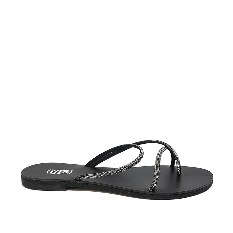 Bigshoes GA0106-01 Strass Σανδάλι Μαύρο
