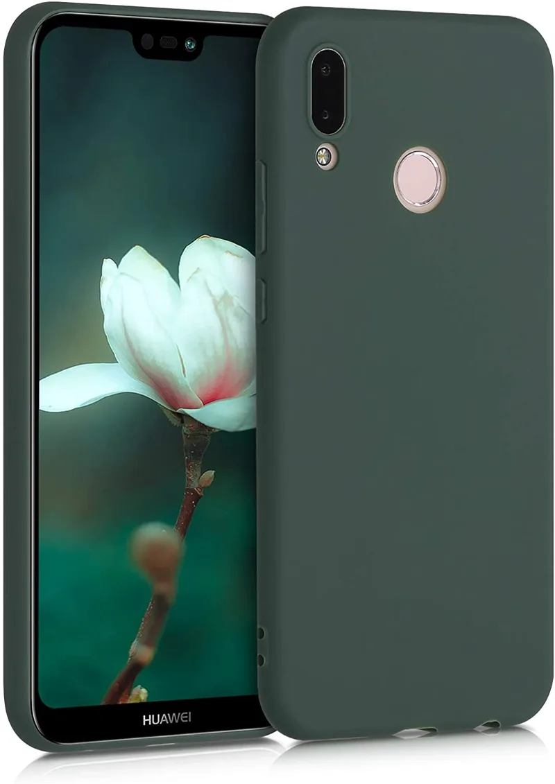 KWmobile Θήκη Σιλικόνης Huawei P20 Lite - Moss Green (44358.169)