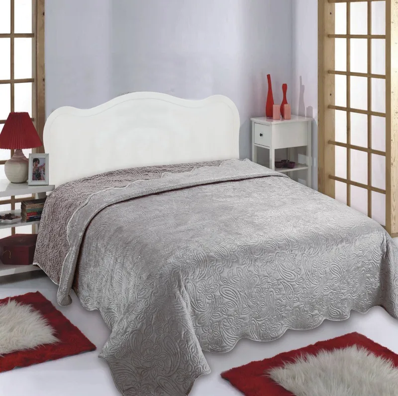 Κουβέρτα Βελούδο Υπέρδιπλη Silk Fashion NX2211 Μπεζ 220x240