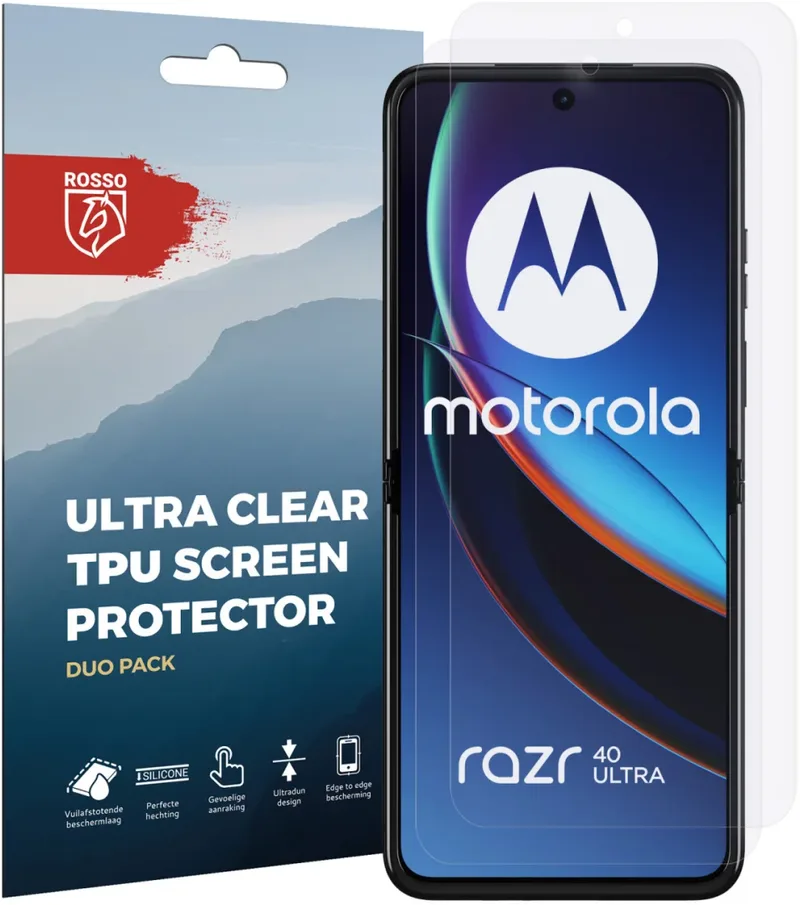 Κόκκινο Ultra Clear Screen Protector - Μεμβράνη Προστασίας Οθόνης - Motorola Razr 40 Ultra - 2 Τεμάχια (8719246409318)