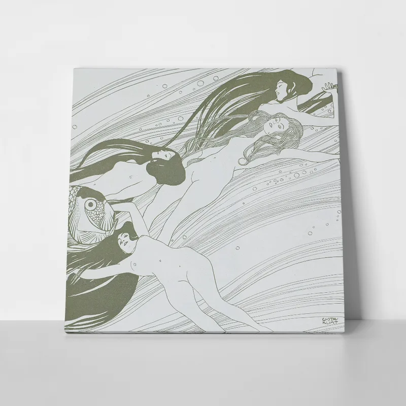 Πίνακας σε καμβά KLIMT - THE BLOOD OF FISH
