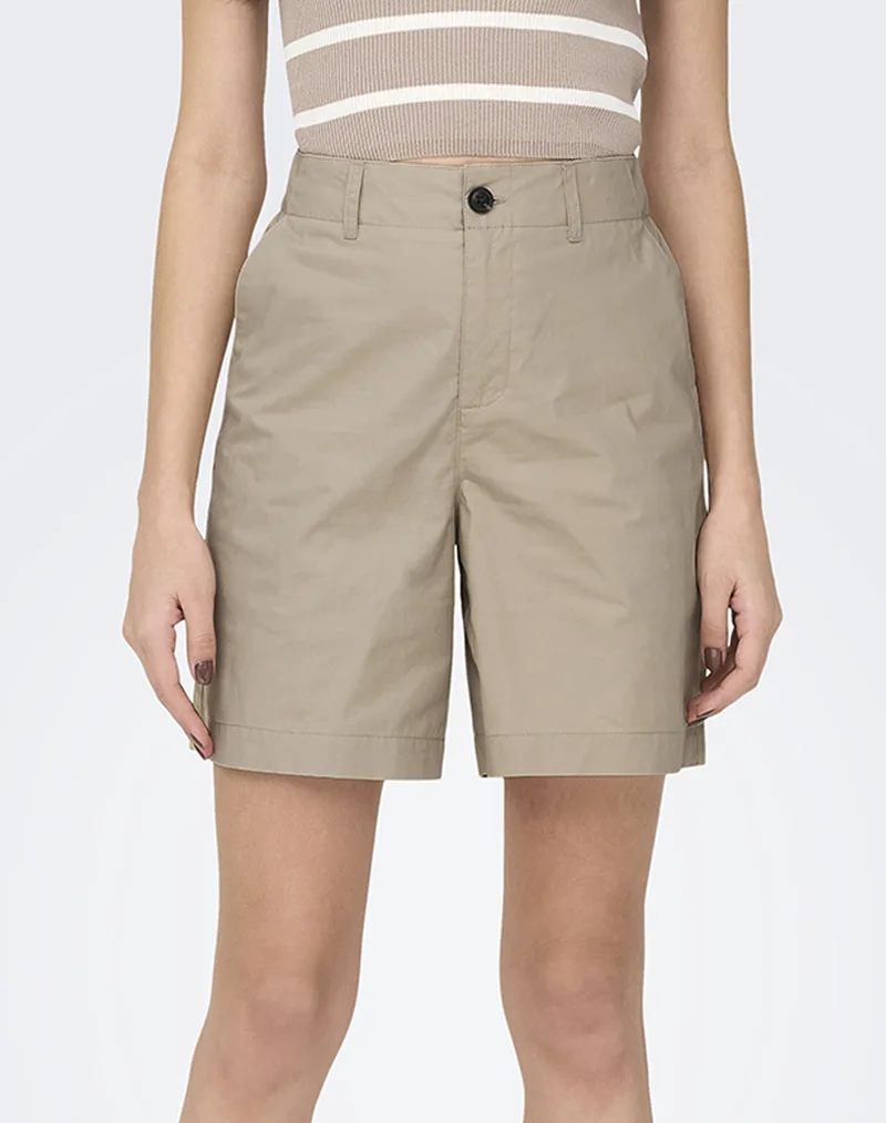 ONLY ONLZORA MW BERMUDA SHORTS PNT NOOS 15344538-Oxford Tan Tan