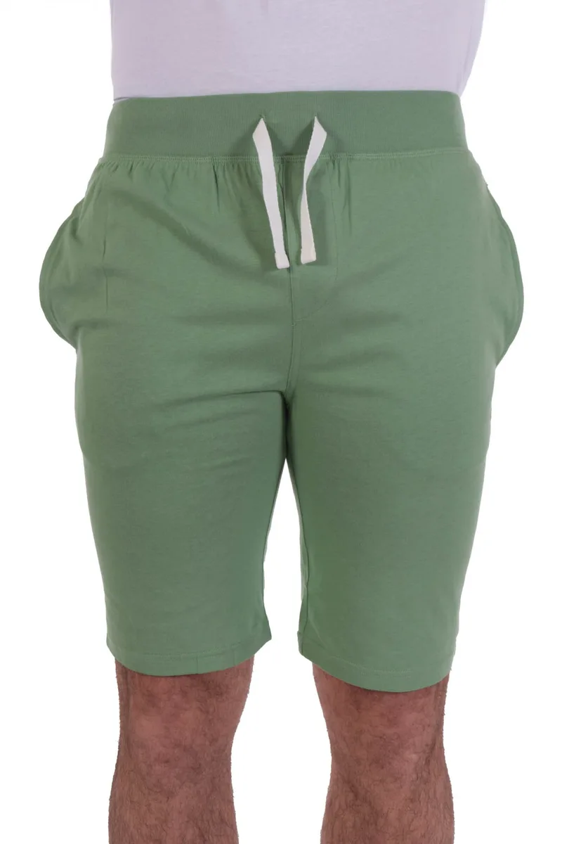 RALPH LAUREN ΒΕΡΜΟΥΔΑ SLIM SLEEP BOTTOM LOGO ΠΡΑΣΙΝΟ
