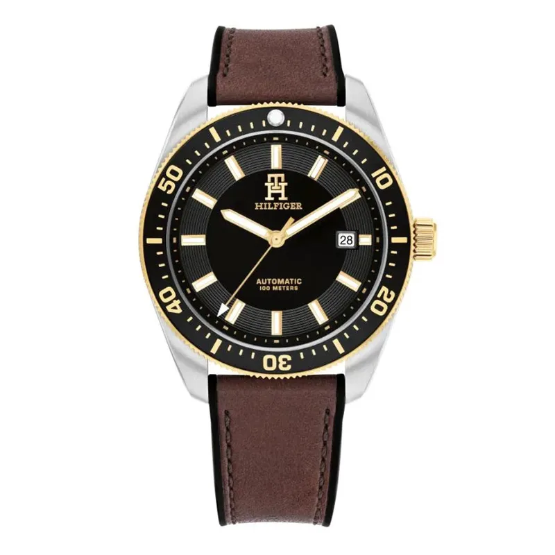 TOMMY HILFIGER Sport Automatic Two Tone Combined Materials Strap 1792142