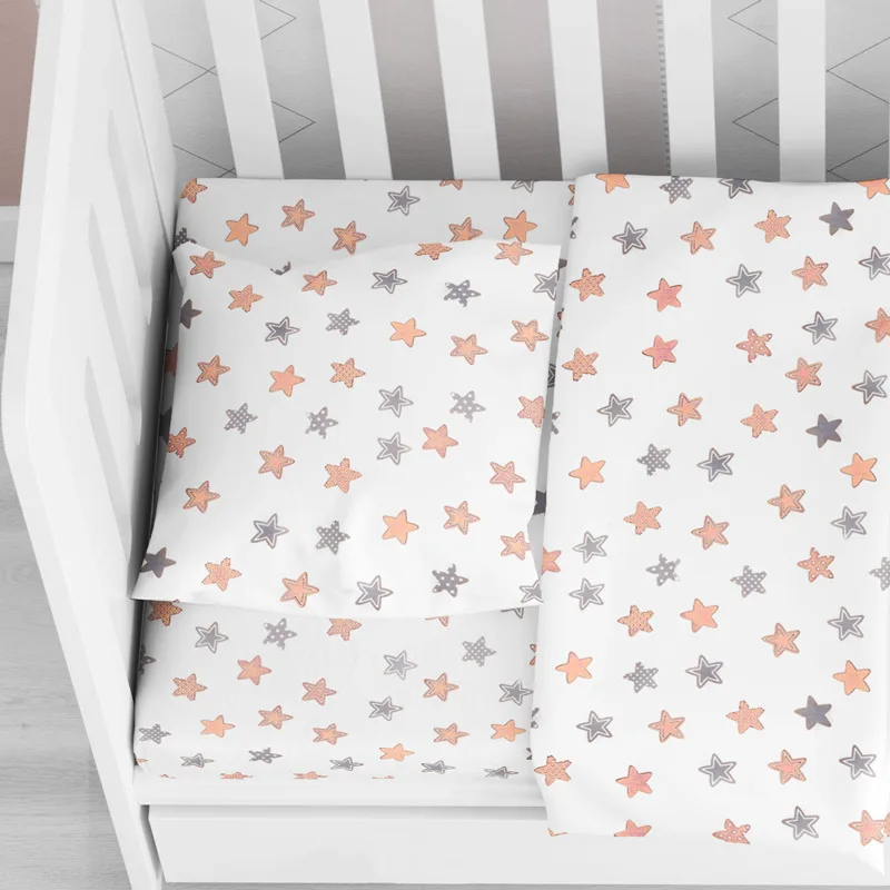 Βρεφική Μαξιλαροθήκη 35x45 Dimcol Star 103 Grey 35x45