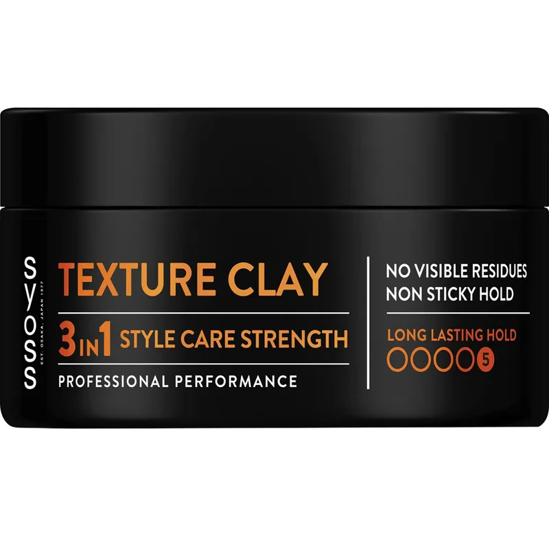 Syoss Long Lasting Hold Texture Clay Πηλός Styling με Εξαιρετικά Δυνατό Φιξάρισμα που δεν Αφήνει Ορατά Ίχνη & δεν Κολλάει 100ml